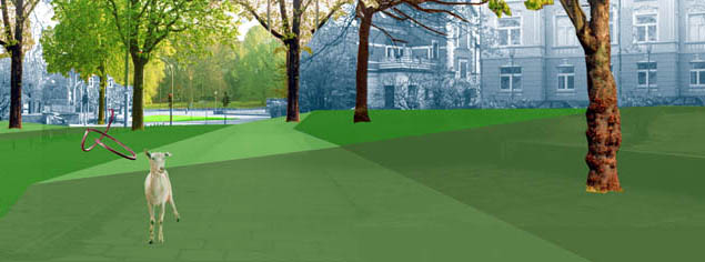 gefaltete landschaft